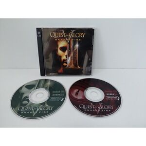 Quest for Glory V: Dragon Fire PC Game 1998 2 Disc - Discs EX